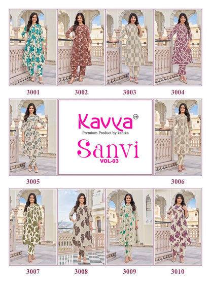 Sanvi Vol 3 Kavya Cotton Co Ord Set Wholesale Price