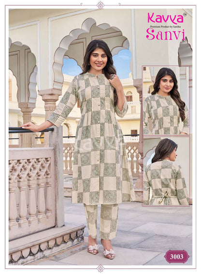 Sanvi Vol 3 Kavya Cotton Co Ord Set Wholesale Price