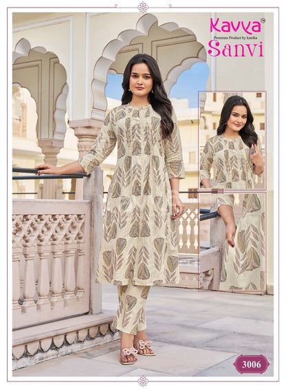 Sanvi Vol 3 Kavya Cotton Co Ord Set Wholesale Price