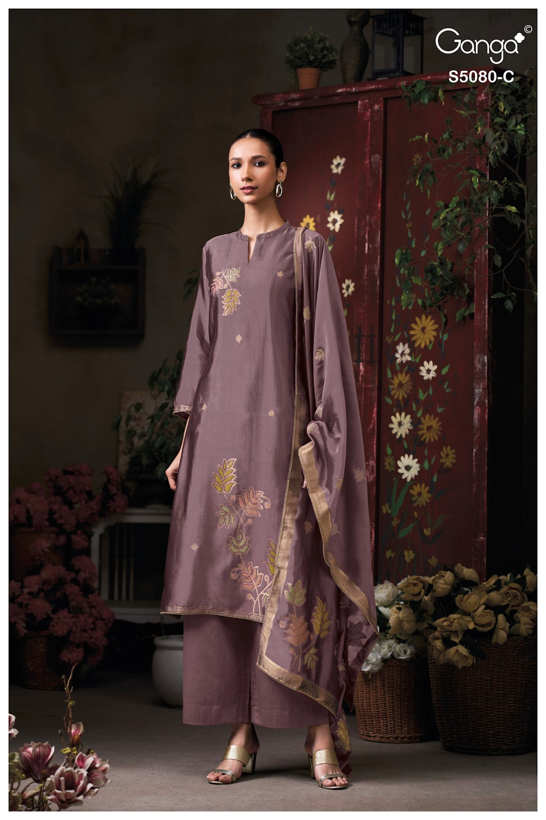 Saoirse S5080 Ganga Woven Silk Pant Style Suits Manufacturer