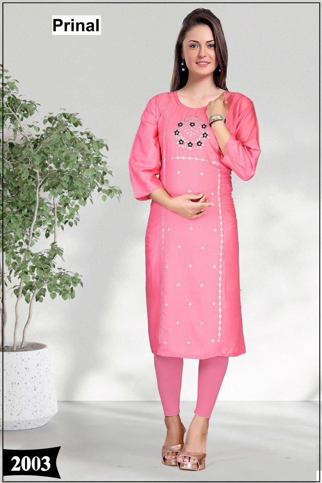 Sapna Prinal Reyon Knee Length Kurtis Manufacturer Gujarat