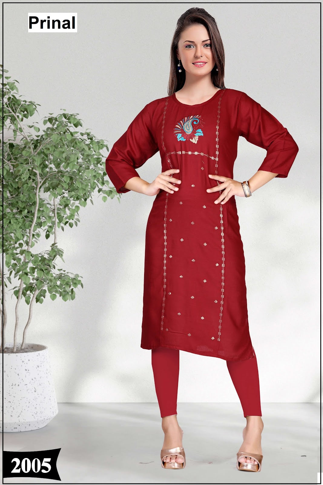 Sapna Prinal Reyon Knee Length Kurtis Manufacturer Gujarat