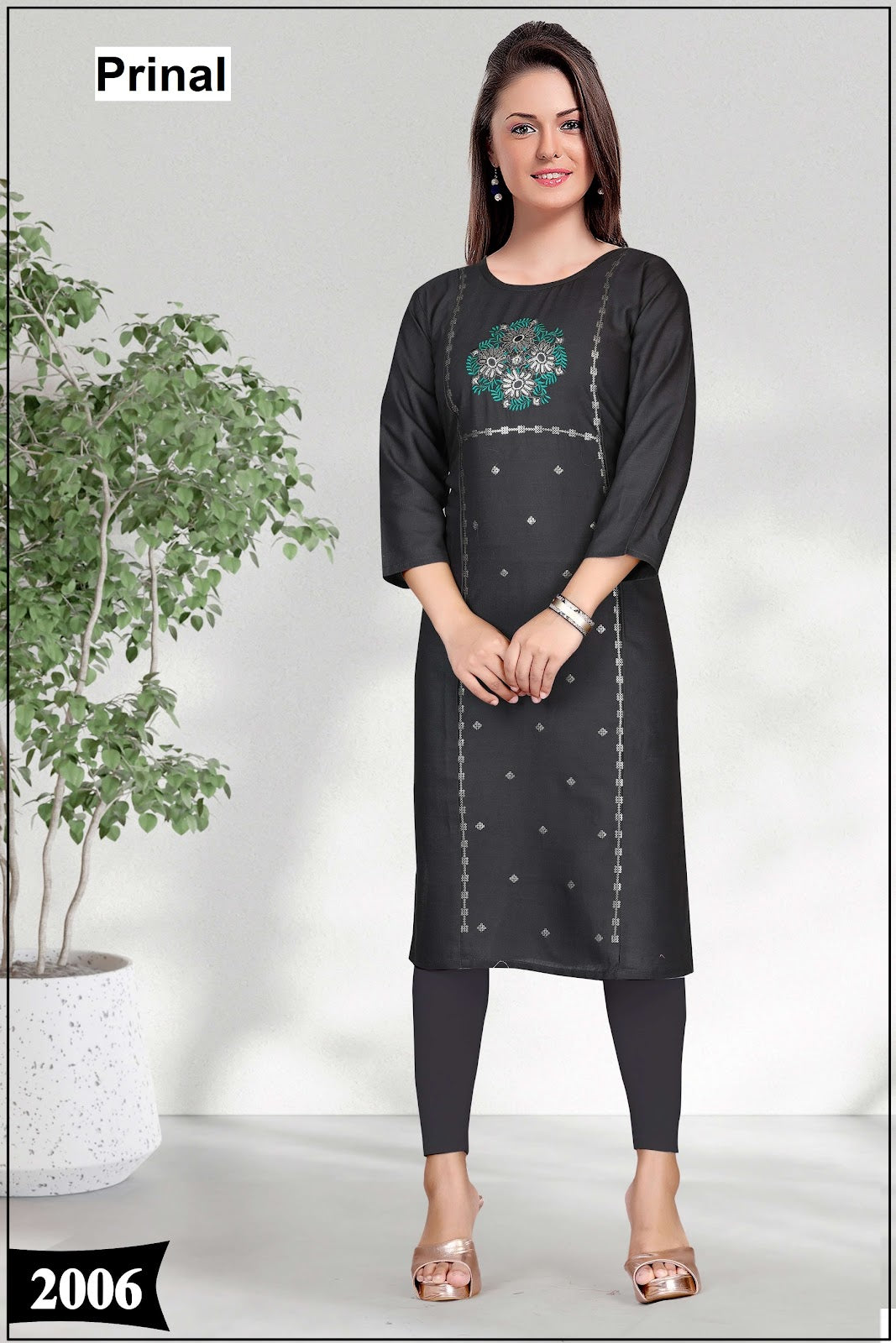 Sapna Prinal Reyon Knee Length Kurtis Manufacturer Gujarat