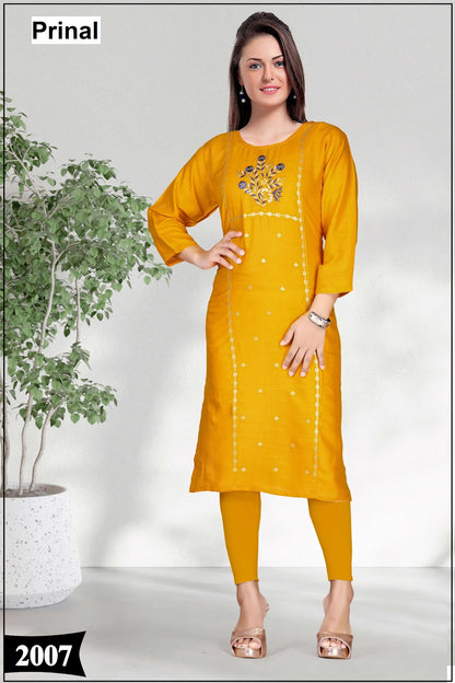 Sapna Prinal Reyon Knee Length Kurtis Manufacturer Gujarat