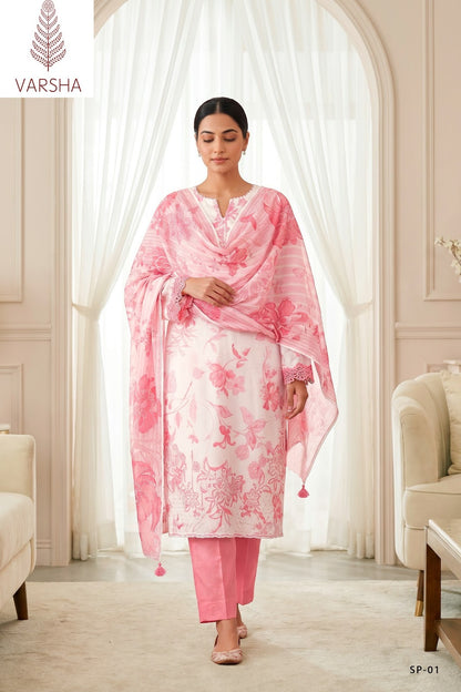 Sapphire Varshaa Cotton Pant Style Suits Wholesale Price