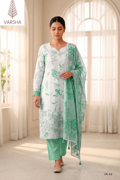 Sapphire Varshaa Cotton Pant Style Suits Wholesale Price