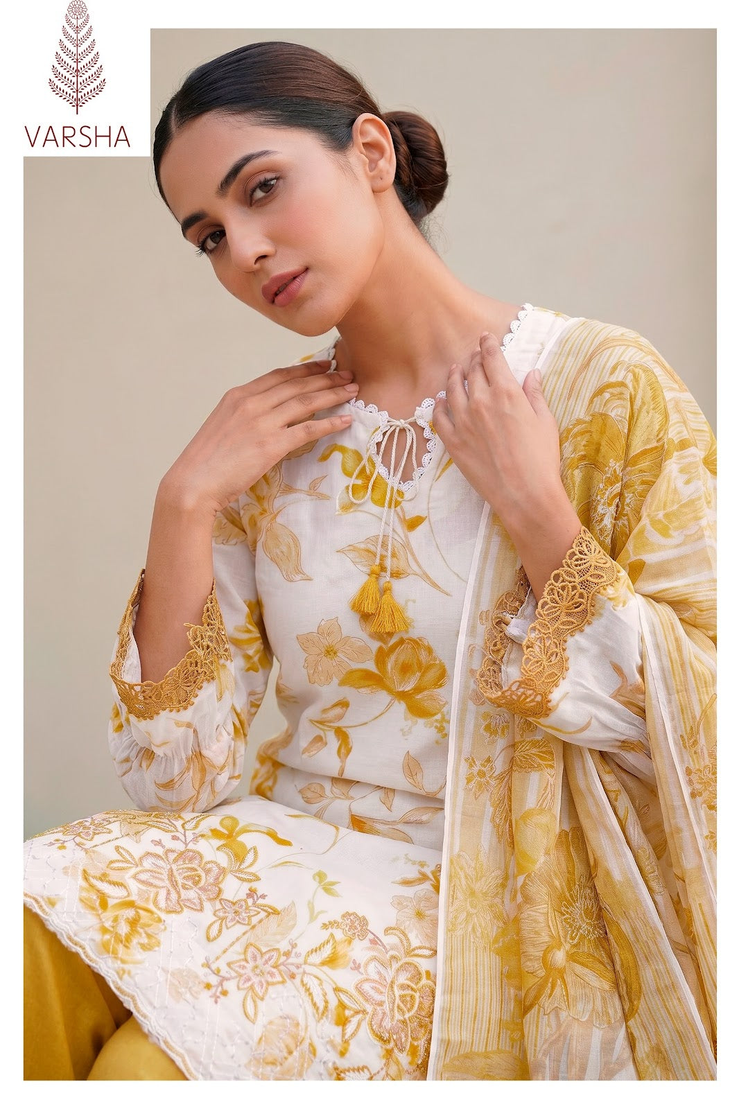 Sapphire Varshaa Cotton Pant Style Suits Wholesale Price