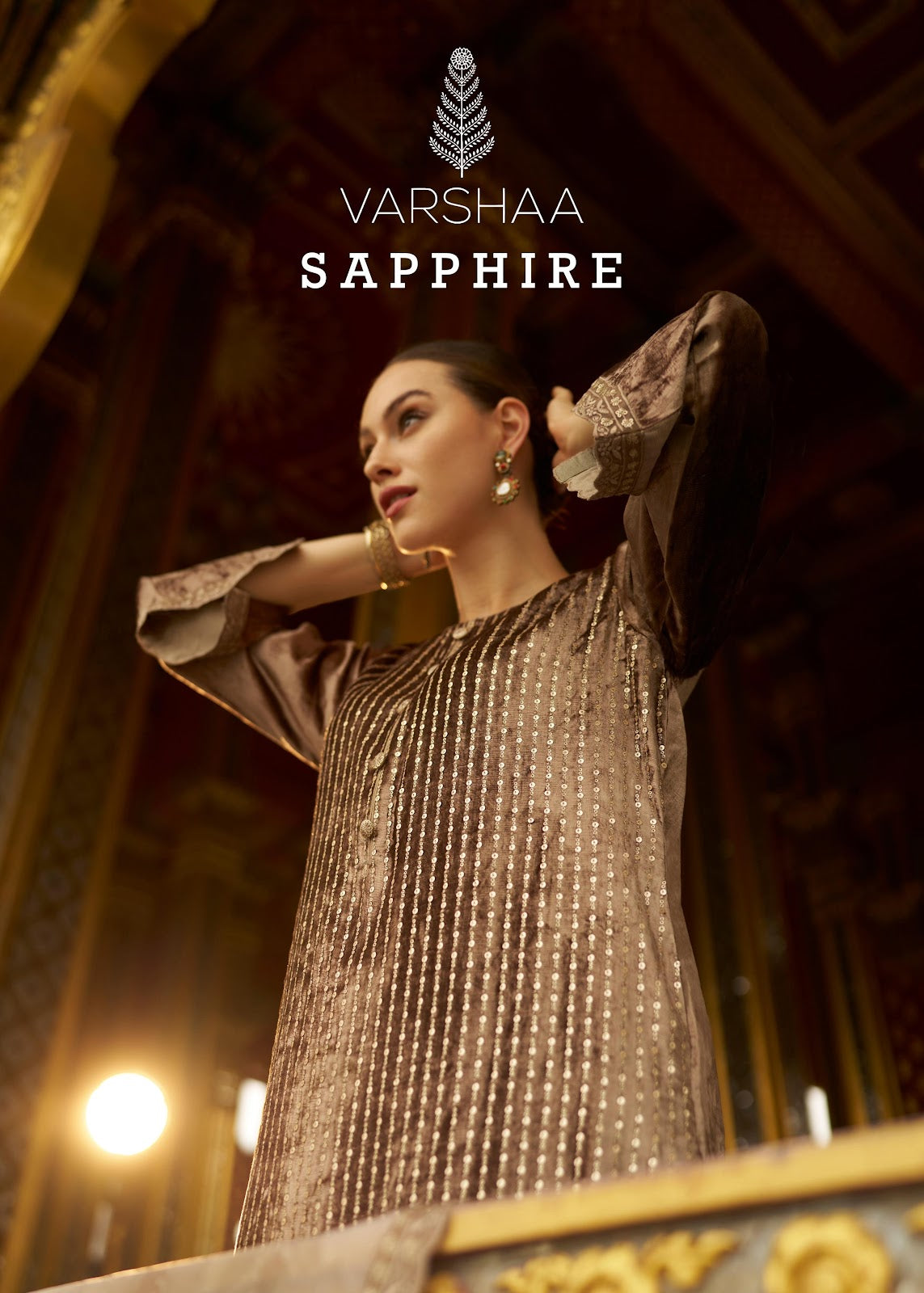 Sapphire Varshaa Velvet Suits Supplier