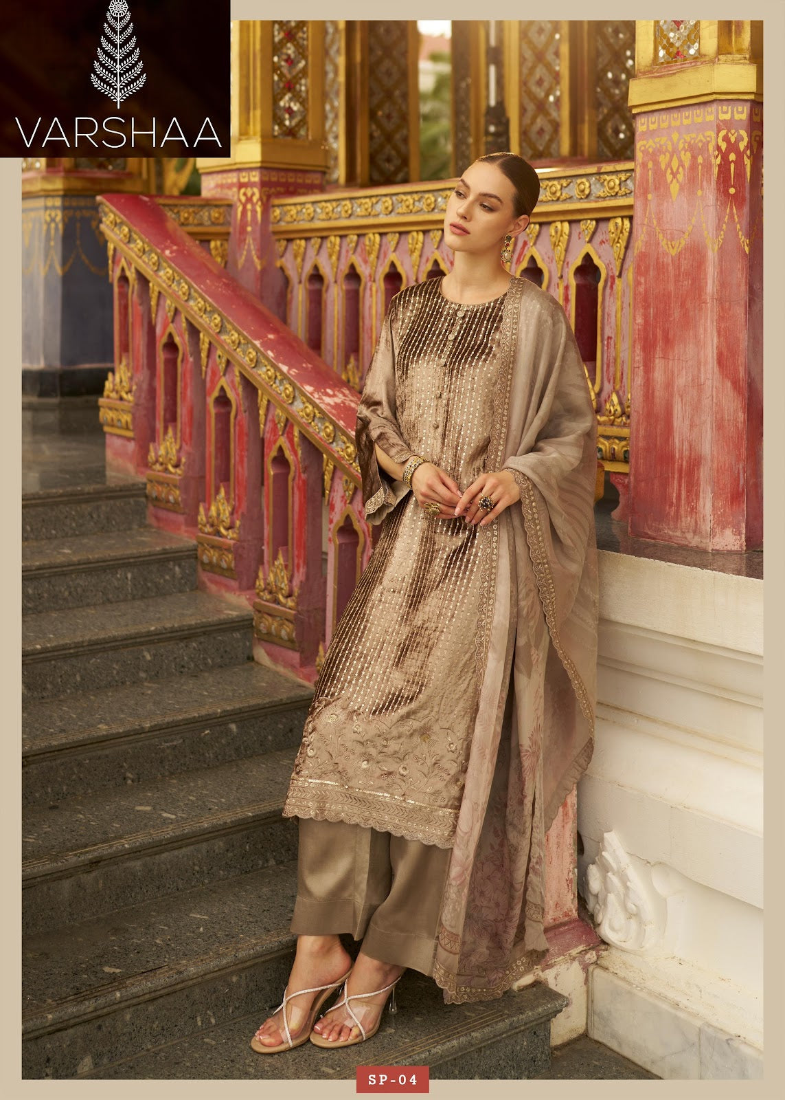 Sapphire Varshaa Velvet Suits Supplier