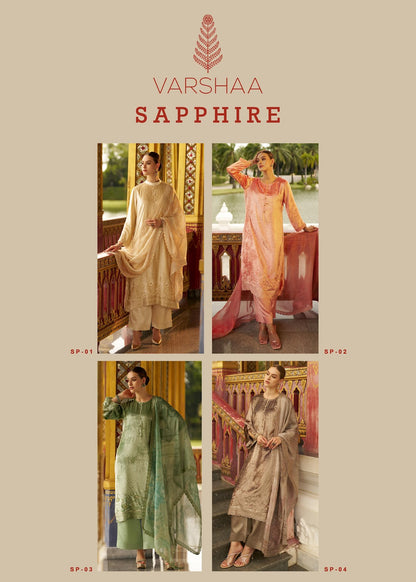 Sapphire Varshaa Velvet Suits Supplier