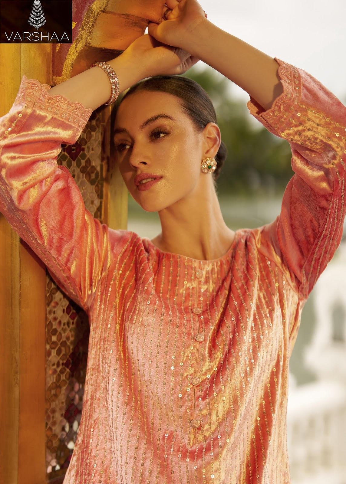 Sapphire Varshaa Velvet Suits Supplier