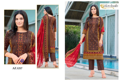 Sapphire Vol 1 Az 1216-1219 Al Zohaib Pure Cotton Pakistani Salwar Suits Wholesaler