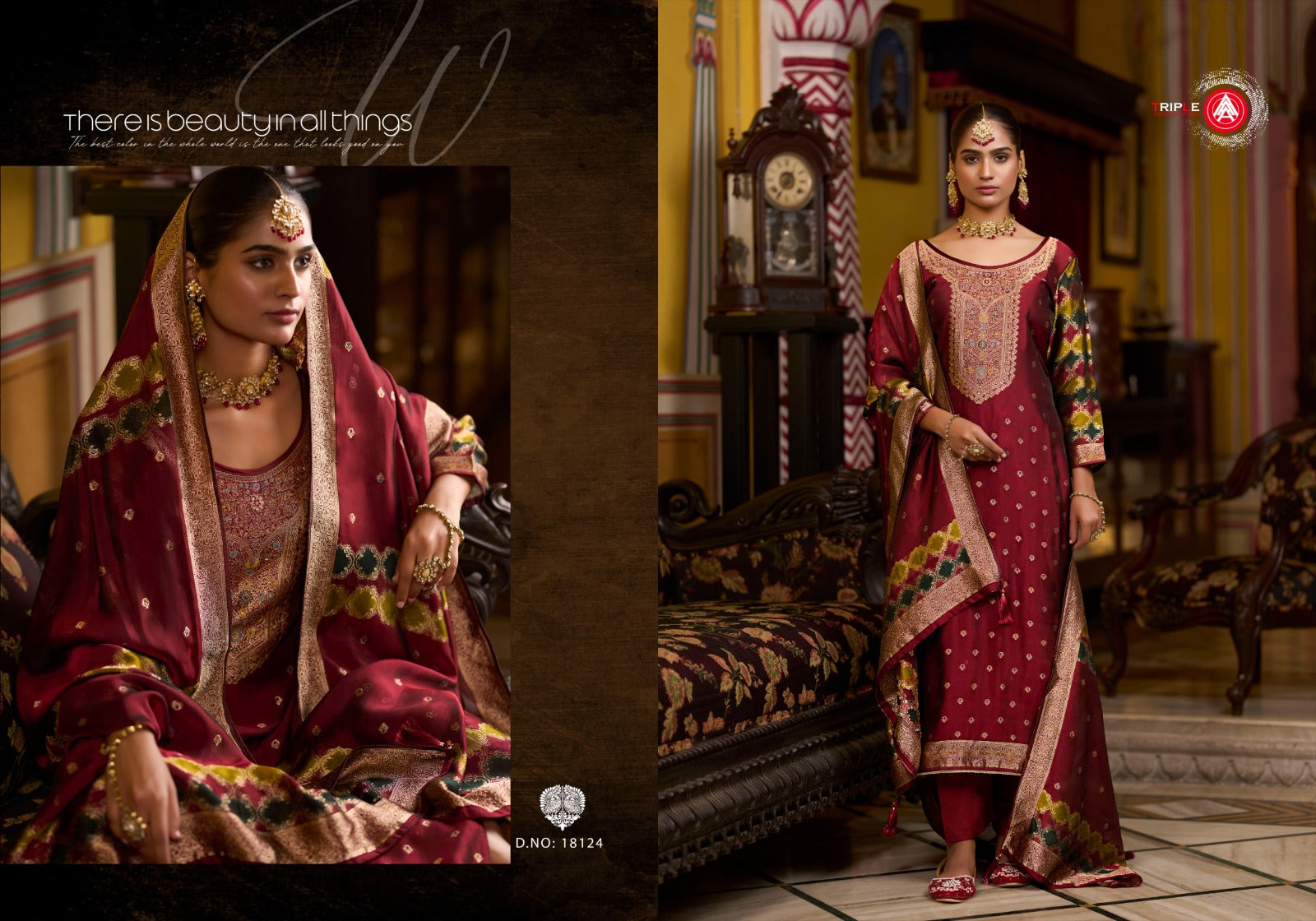 Saptrang New Triple Aaa Premium Viscose Pant Style Suits Wholesaler
