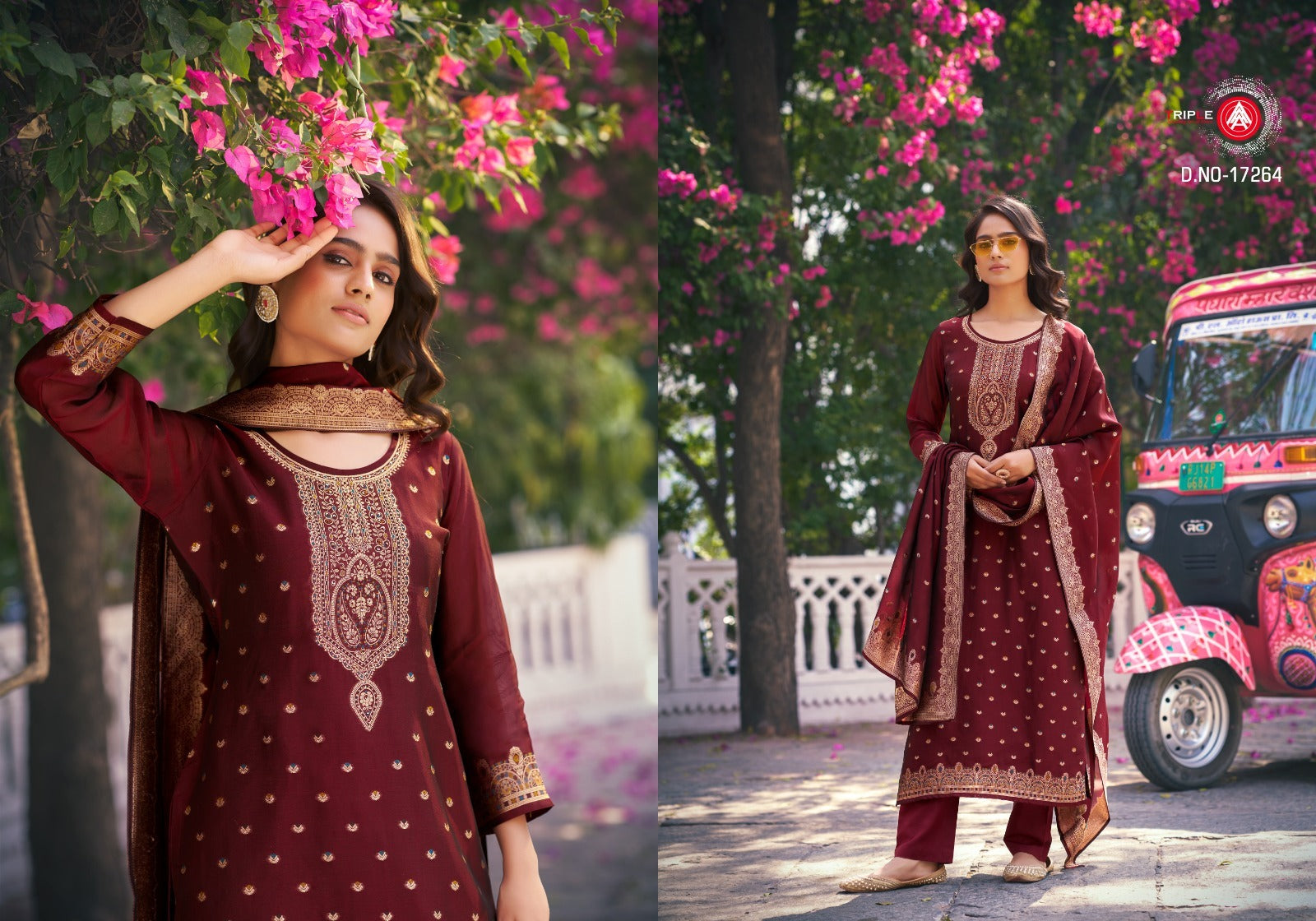 Saptrang Vol 4 Triple Aaa Weaving Silk Pant Style Suits Manufacturer