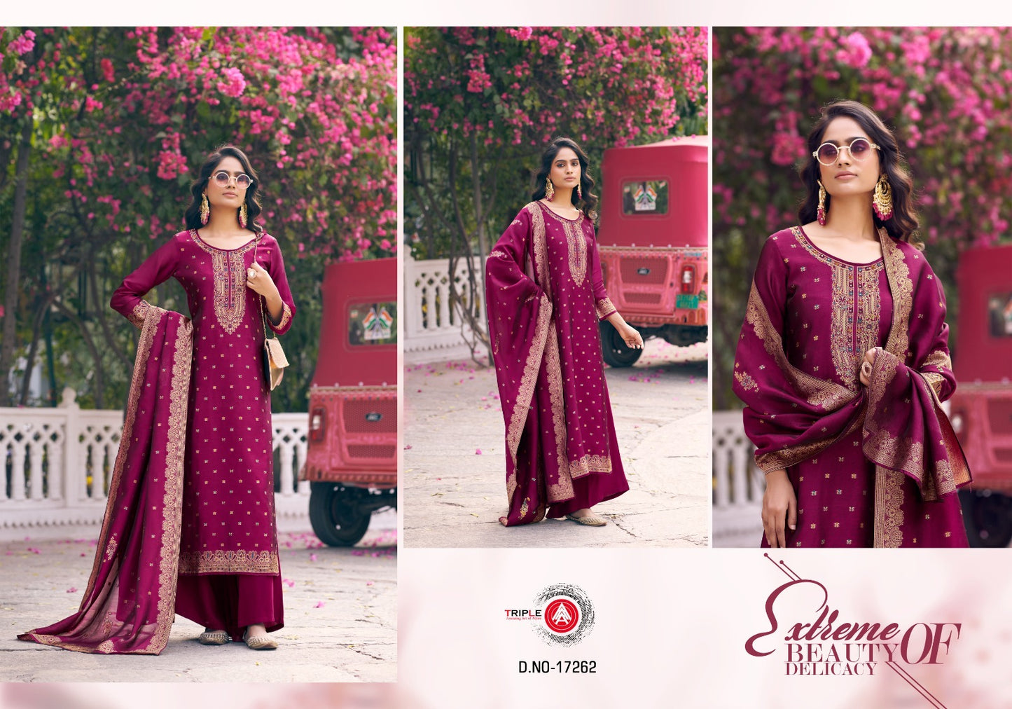 Saptrang Vol 4 Triple Aaa Weaving Silk Pant Style Suits Manufacturer