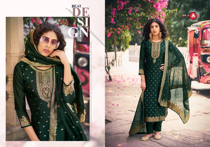 Saptrang Vol 4 Triple Aaa Weaving Silk Pant Style Suits Manufacturer