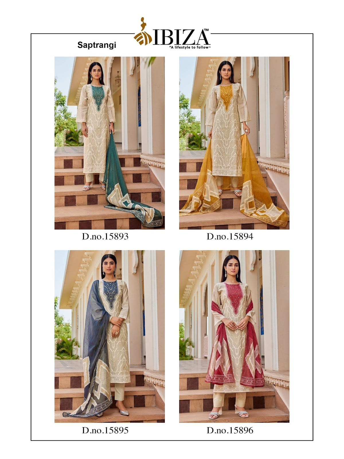 Saptrangi Ibiza Silk Jacquard Pant Style Suits Supplier Ahmedabad