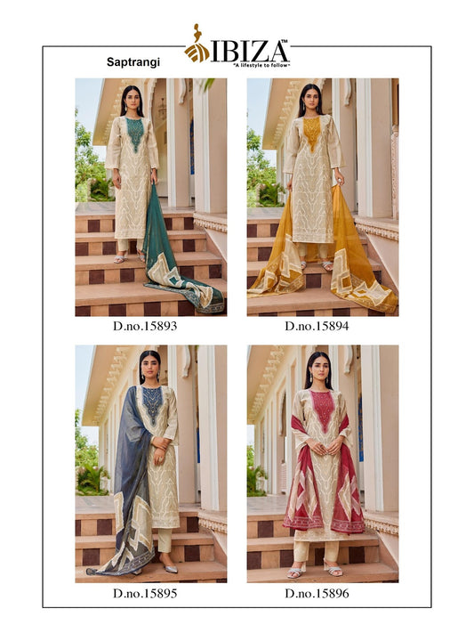 Saptrangi Ibiza Silk Jacquard Pant Style Suits Supplier Ahmedabad