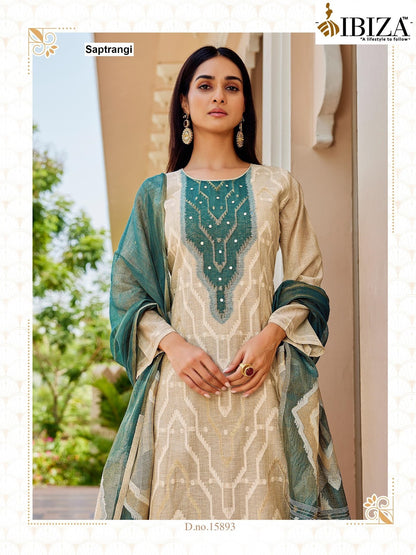 Saptrangi Ibiza Silk Jacquard Pant Style Suits Supplier Ahmedabad