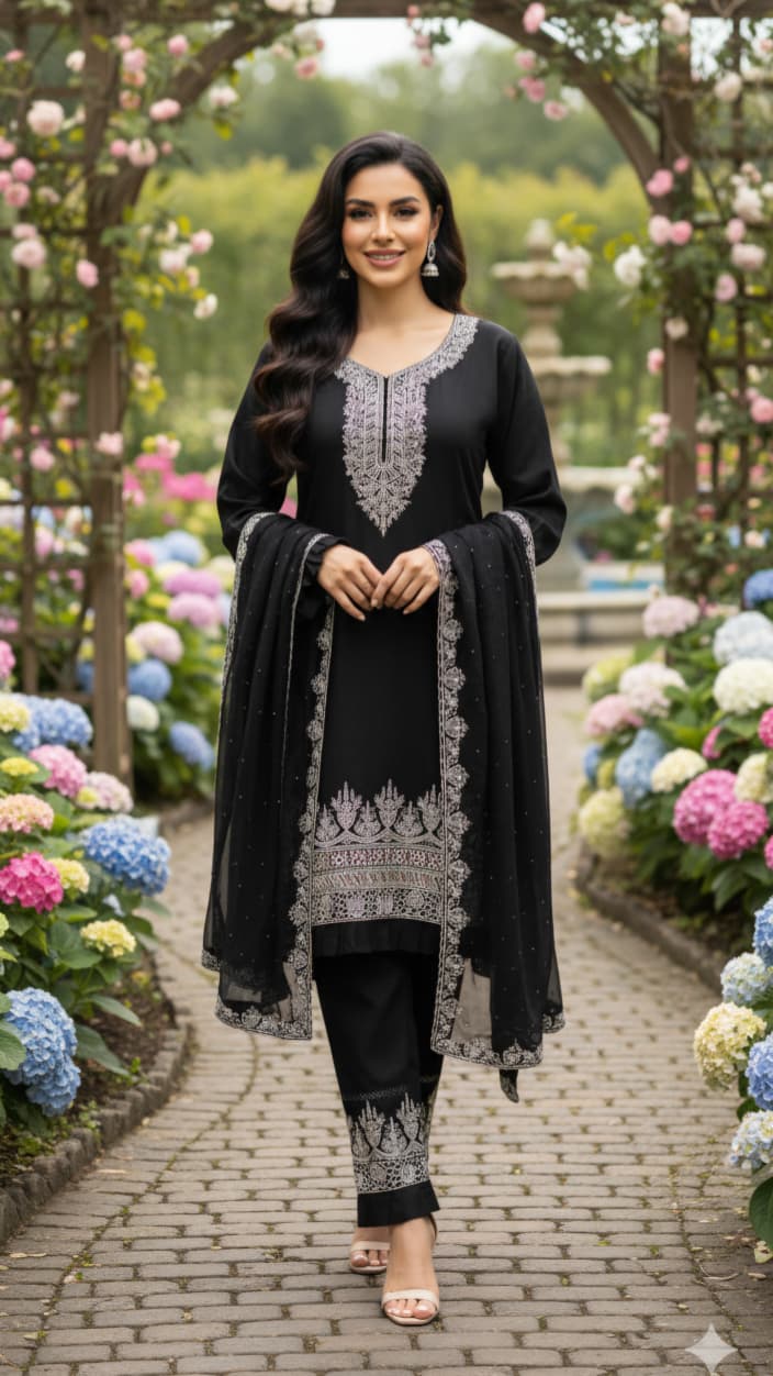 Sara 08 Safa Creation Georgette Pakistani Readymade Suits Supplier Ahmedabad