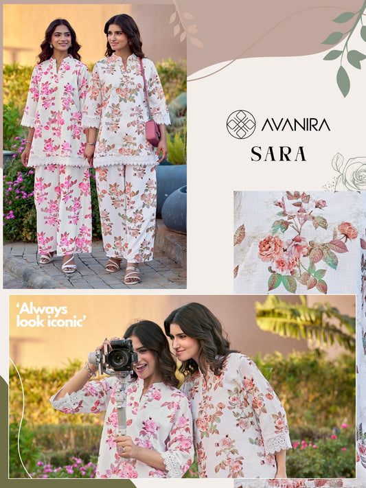 Sara Avanira Cotton Co Ord Set Manufacturer India