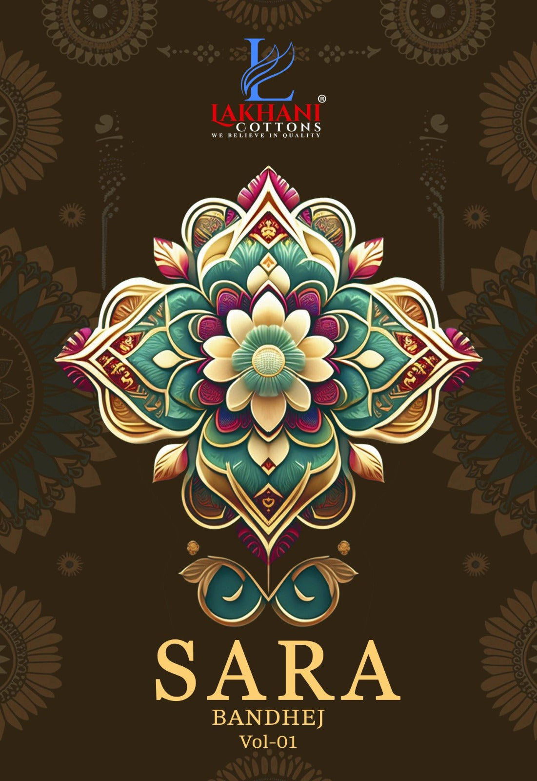 Sara Bandhej Vol 1 Lakhani Cotton Dress Material Supplier India