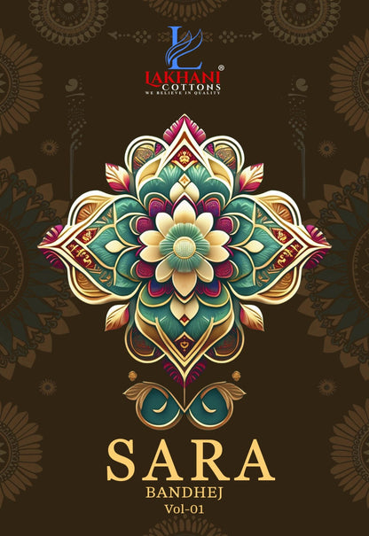 Sara Bandhej Vol 1 Lakhani Cotton Dress Material Supplier India