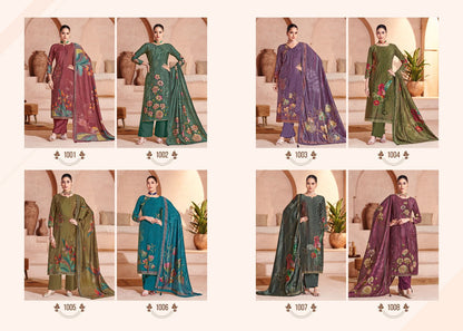 Sara Digital Salvi Fashion Muslin Silk Pant Style Suits Wholesaler