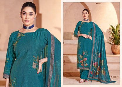 Sara Digital Salvi Fashion Muslin Silk Pant Style Suits Wholesaler