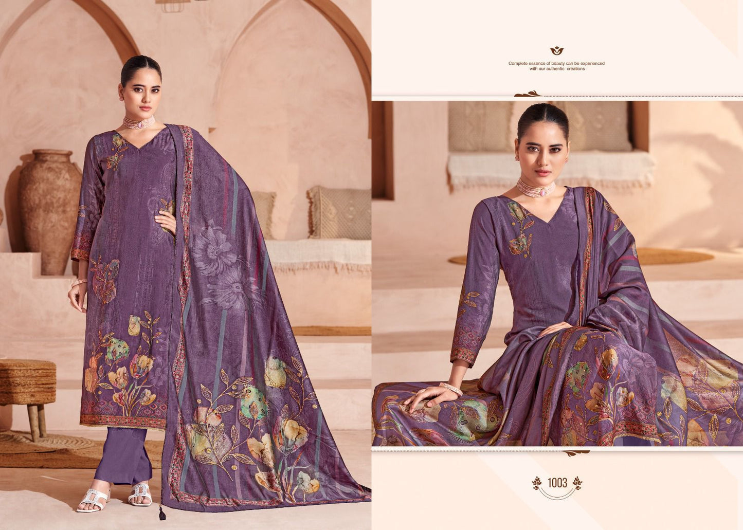 Sara Digital Salvi Fashion Muslin Silk Pant Style Suits Wholesaler