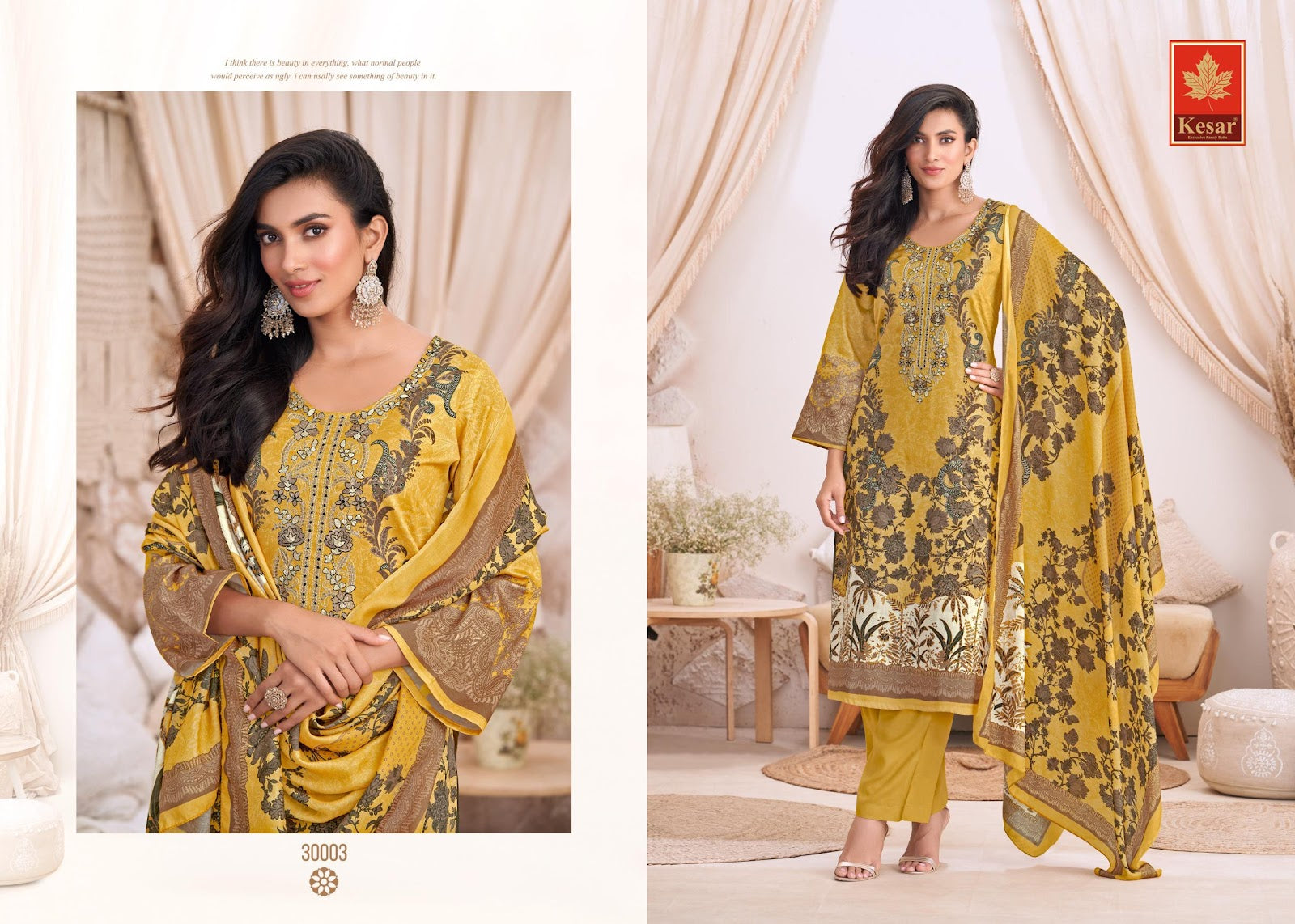 Sara Kesar Pure Jam Pant Style Suits Exporter