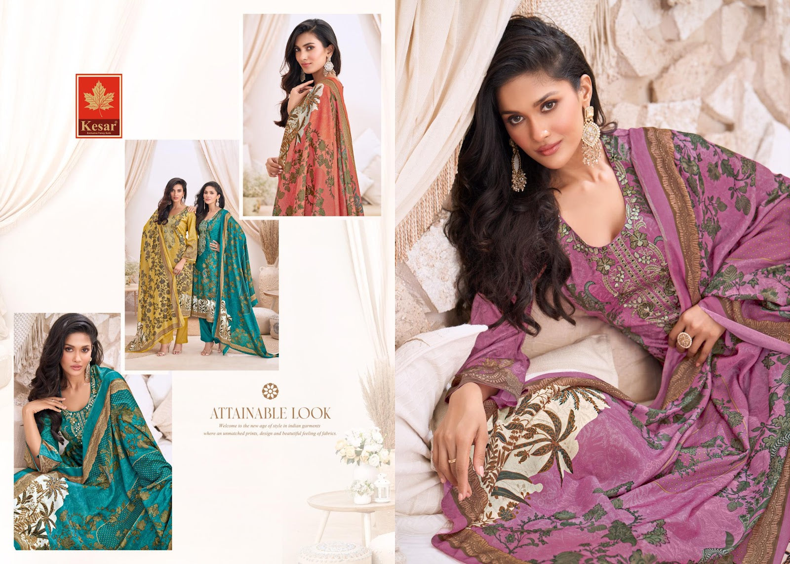 Sara Kesar Pure Jam Pant Style Suits Exporter