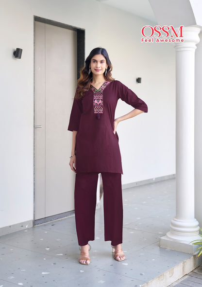 Sara Ossm Cotton Co Ord Set Wholesaler Ahmedabad