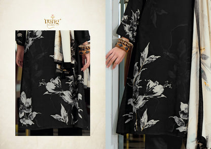 Sara Rang Fashion Viscose Muslin Pant Style Suits Manufacturer Gujarat
