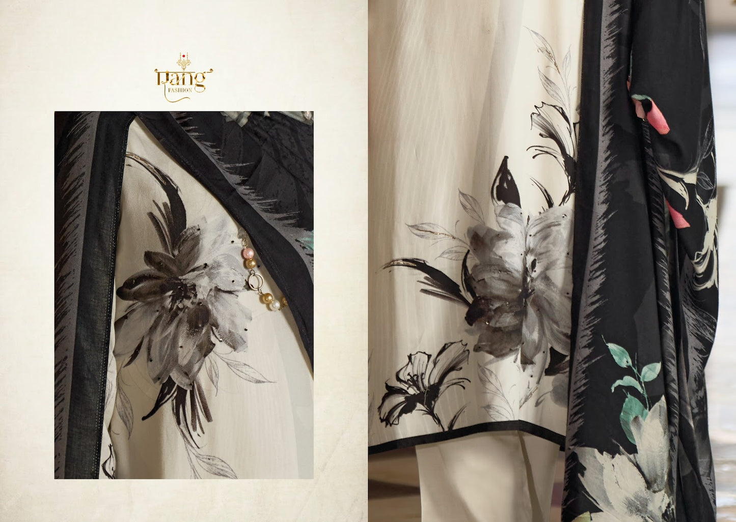 Sara Rang Fashion Viscose Muslin Pant Style Suits Manufacturer Gujarat