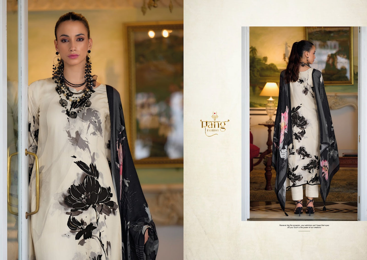 Sara Rang Fashion Viscose Muslin Pant Style Suits Manufacturer Gujarat