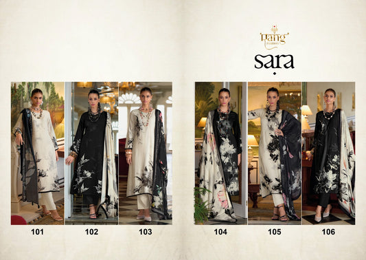 Sara Rang Fashion Viscose Muslin Pant Style Suits Manufacturer Gujarat