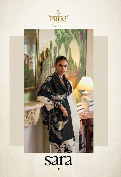 Sara Rang Fashion Viscose Muslin Pant Style Suits Manufacturer Gujarat