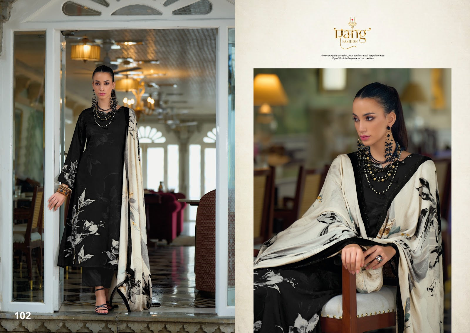 Sara Rang Fashion Viscose Muslin Pant Style Suits Manufacturer Gujarat