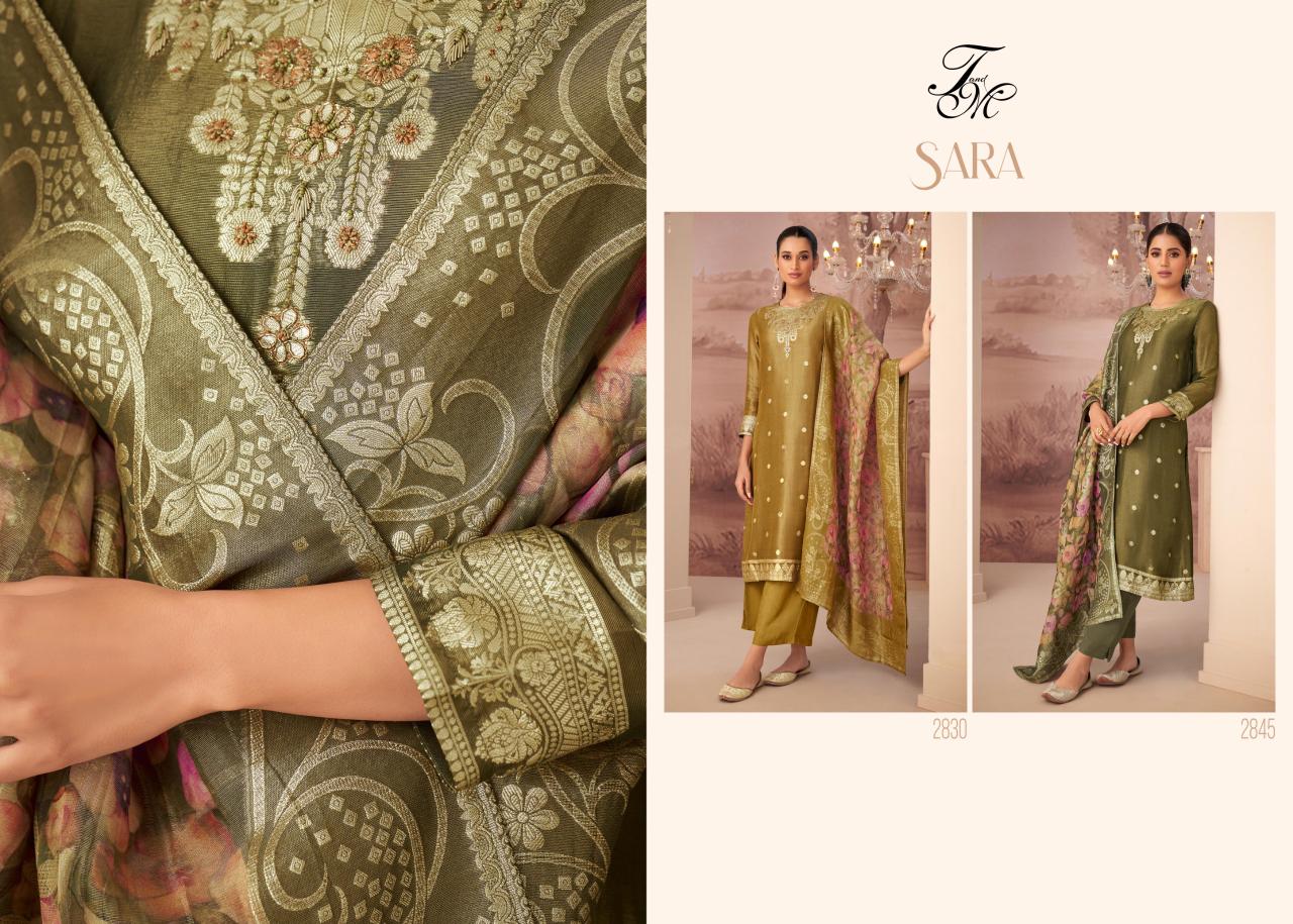 Sara Tm Jacquard Pant Style Suits Supplier Ahmedabad