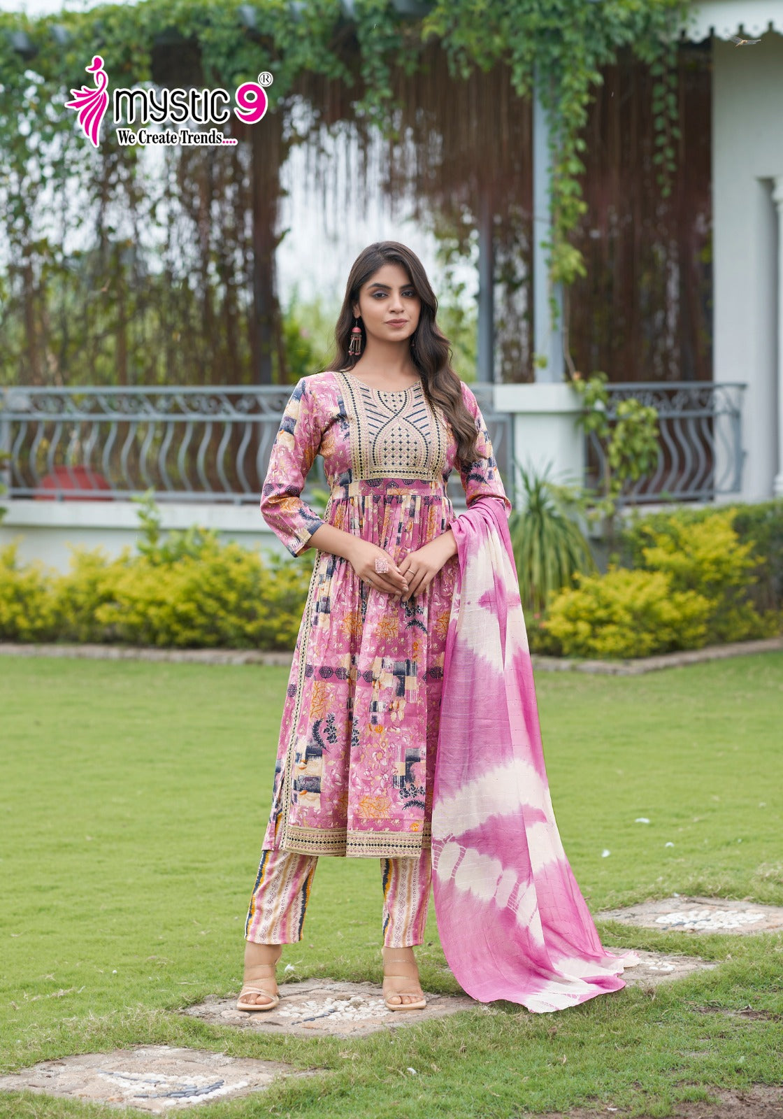 Sara Vol 14 Mystic 9 Rayon Capsule Readymade Pant Style Suits Supplier Ahmedabad