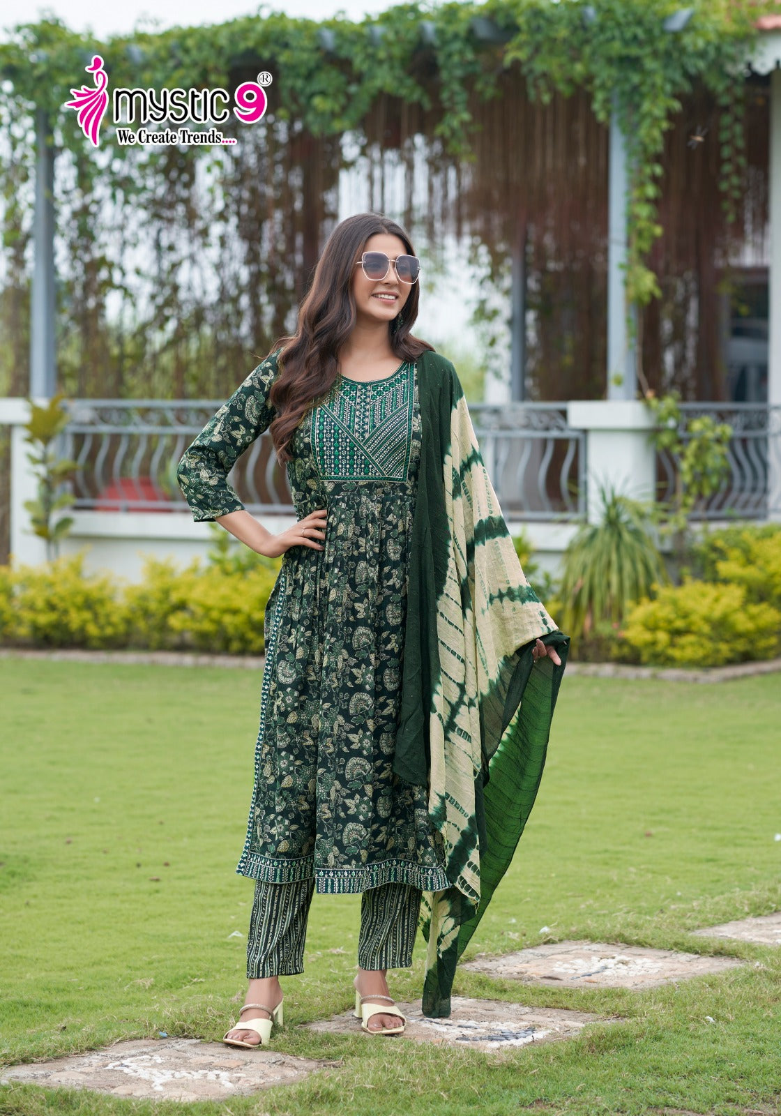 Sara Vol 14 Mystic 9 Rayon Capsule Readymade Pant Style Suits Supplier Ahmedabad