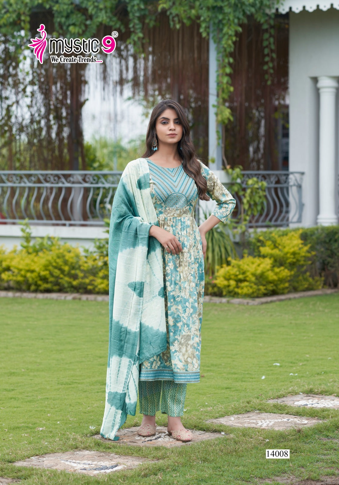 Sara Vol 14 Mystic 9 Rayon Capsule Readymade Pant Style Suits Supplier Ahmedabad