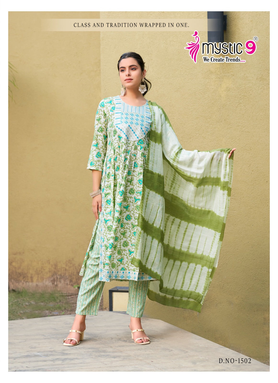 Sara Vol 15 Mystic 9 Rayon Capsule Readymade Pant Style Suits Manufacturer India