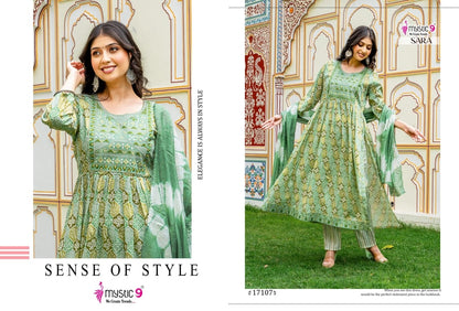 Sara Vol 17 Mystic 9 Rayon Readymade Pant Style Suits Manufacturer Gujarat