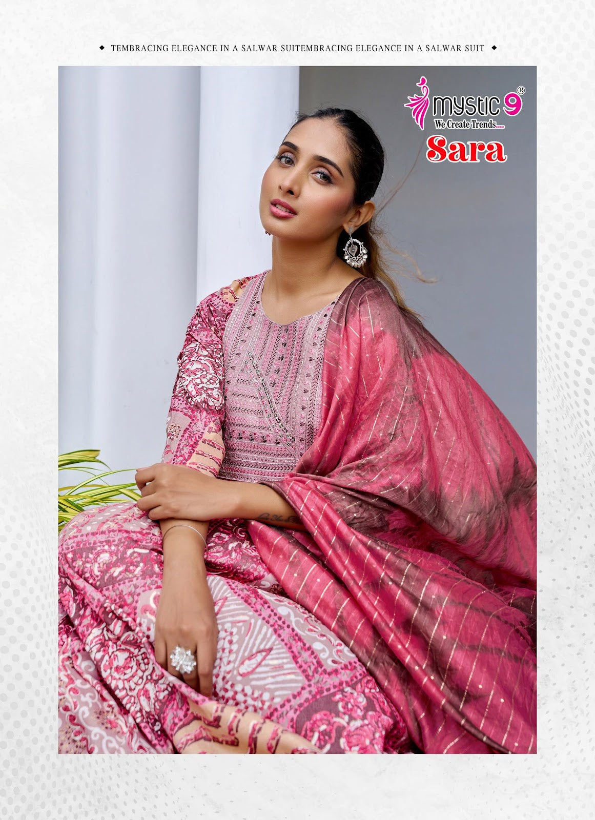 Sara Vol 18 Mystic 9 Rayon Readymade Pant Style Suits Wholesaler