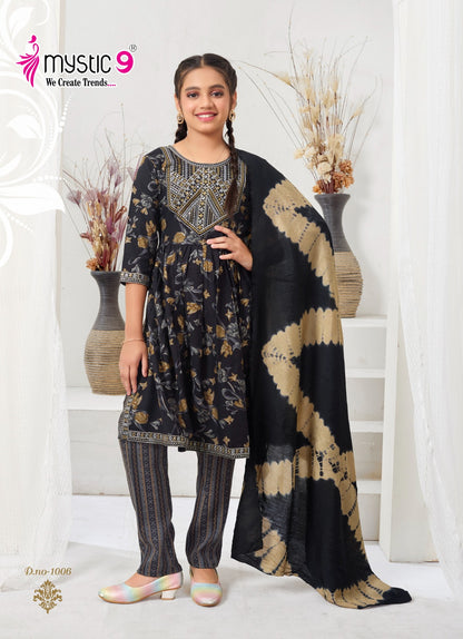 Sara Vol 1 Mystic 9 Rayon Capsule Girls Readymade Pant Suits Exporter