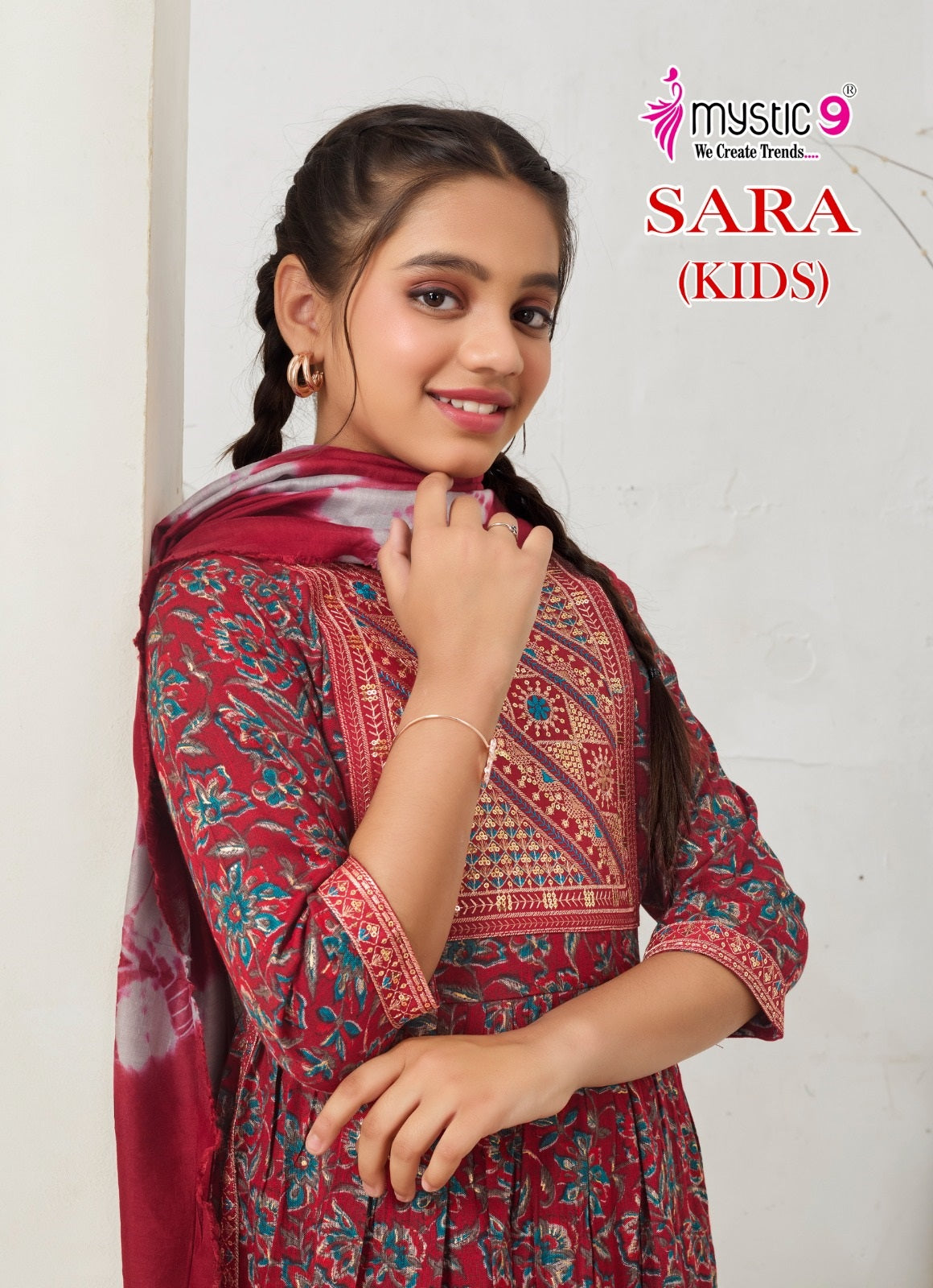 Sara Vol 1 Mystic 9 Rayon Capsule Girls Readymade Pant Suits Exporter