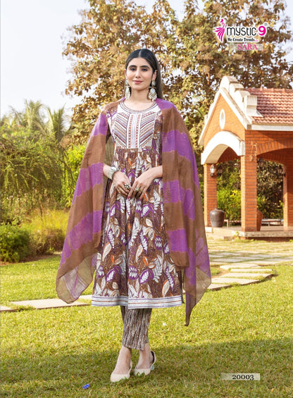 Sara Vol 20 Mystic 9 Rayon Capsule Readymade Pant Style Suits Exporter