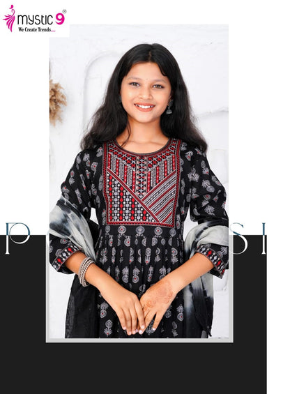 Sara Vol 2 Mystic 9 Rayon Girls Readymade Pant Suits Wholesaler Gujarat